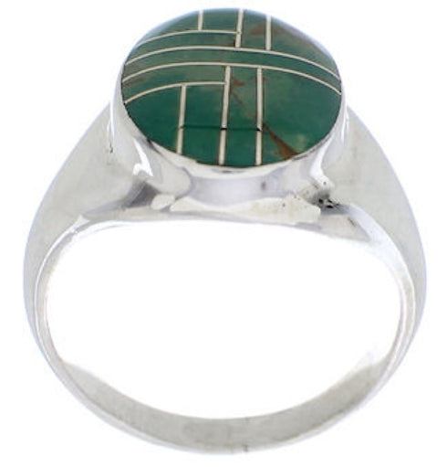 Turquoise Sterling Silver Southwest Jewelry Ring Size 8-3/4 WX42137